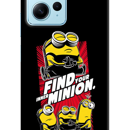 Find your inner Minion Redmi Note 12 4G Hard Case Back Cover by Casekaro