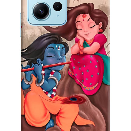 Radhe Krishna Redmi Note 12 4G Hard Case Back Cover by Casekaro