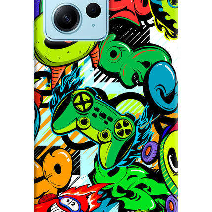 Game Doodle Redmi Note 12 4G Hard Case Back Cover by Casekaro