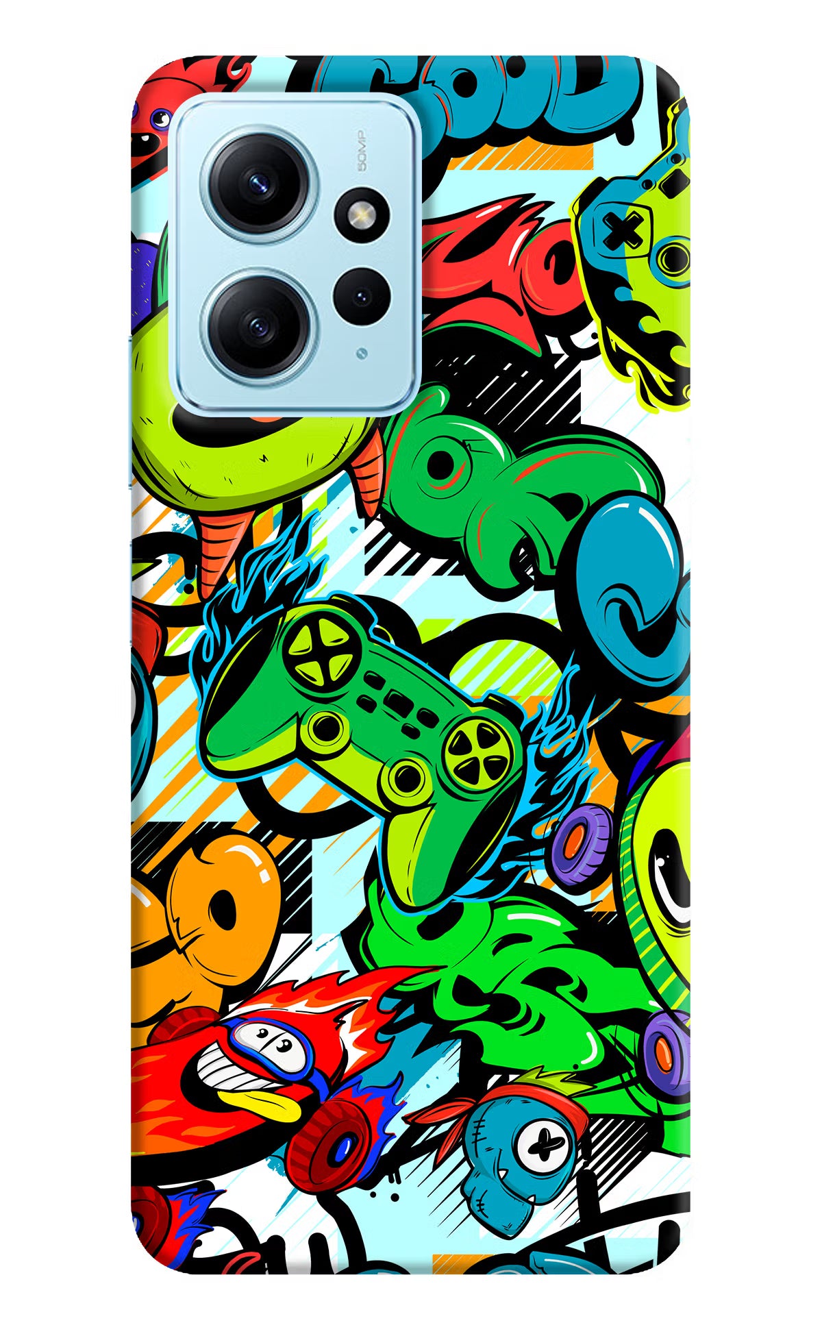 Game Doodle Redmi Note 12 4G Back Cover