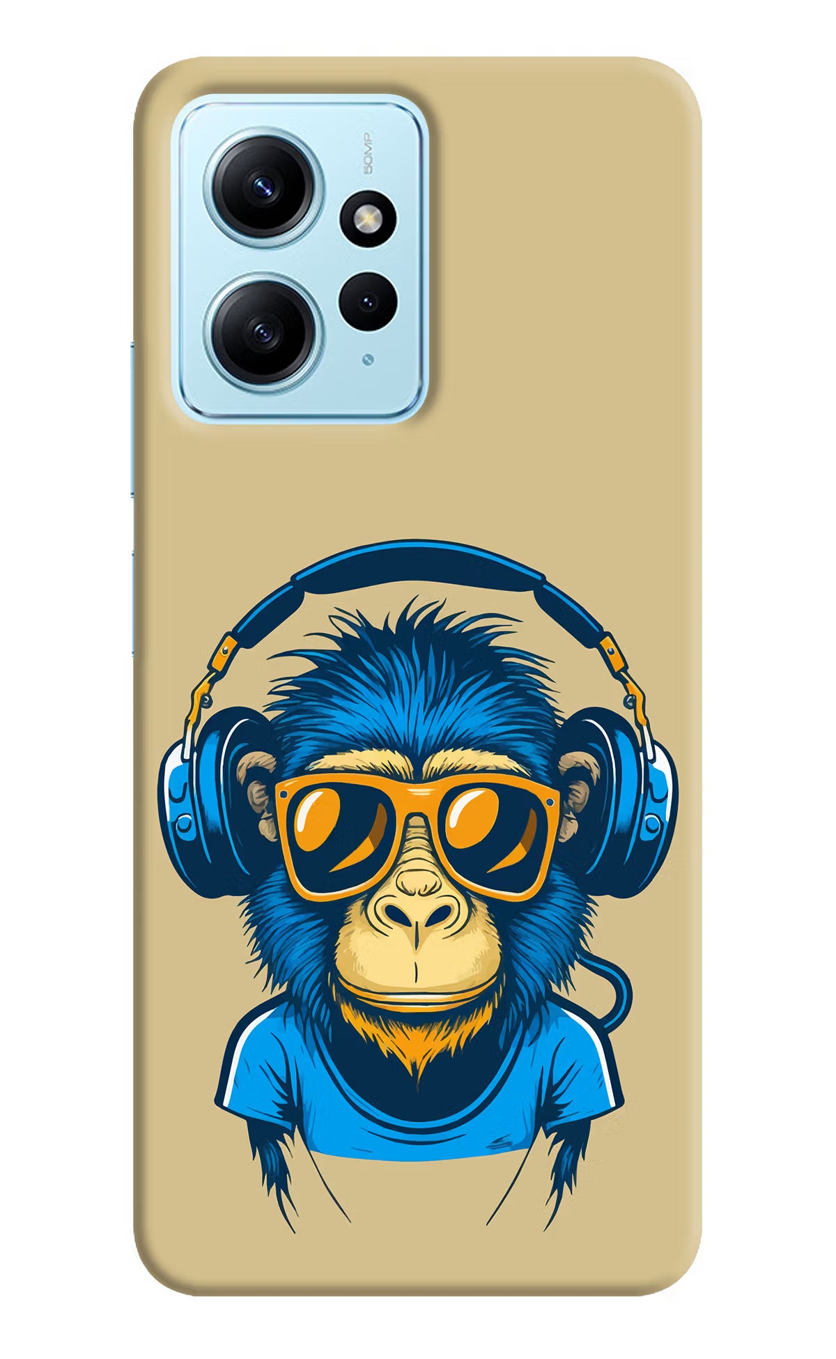 Monkey Headphone Redmi Note 12 4G Back Cover