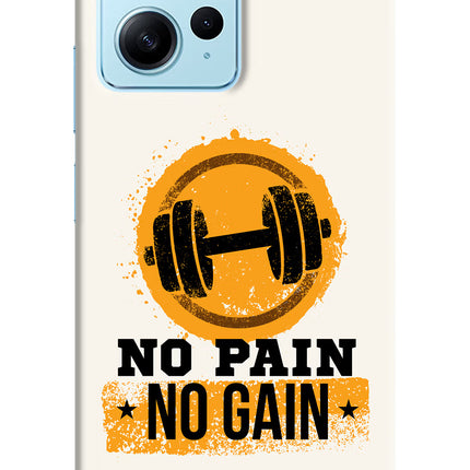 No Pain No Gain Redmi Note 12 4G Hard Case Back Cover by Casekaro