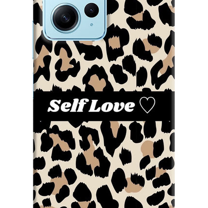 Leopard Print Self Love Redmi Note 12 4G Hard Case Back Cover by Casekaro