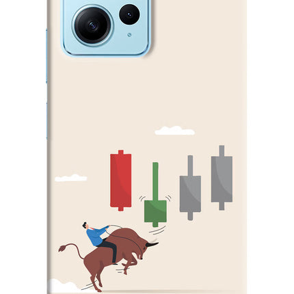 Bull Trading Momentum Redmi Note 12 4G Hard Case Back Cover by Casekaro