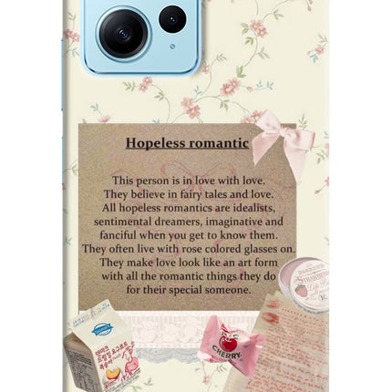 Hopeless Romantic Redmi Note 12 4G Hard Case Back Cover by Casekaro