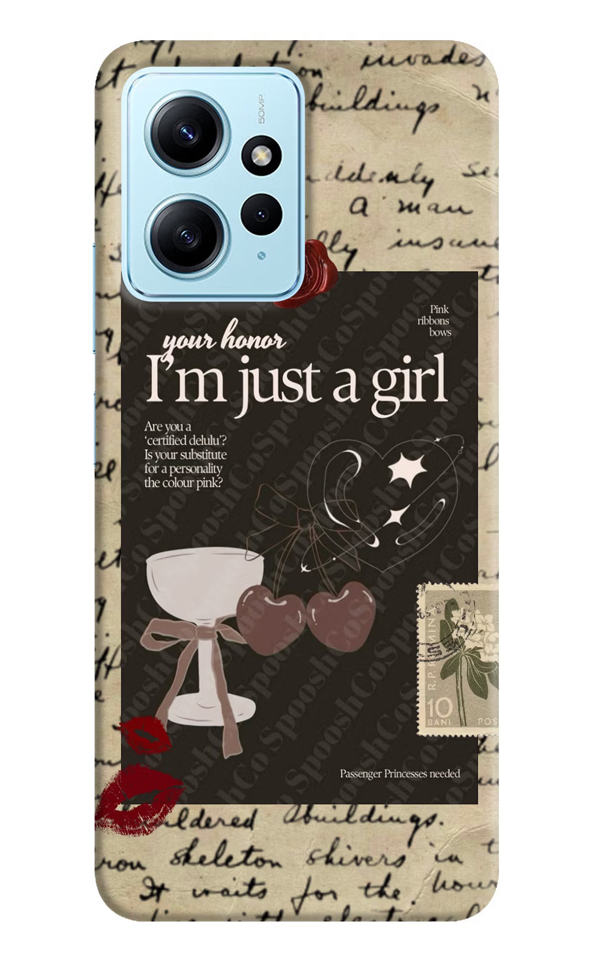 I am just a girl Redmi Note 12 4G Back Cover
