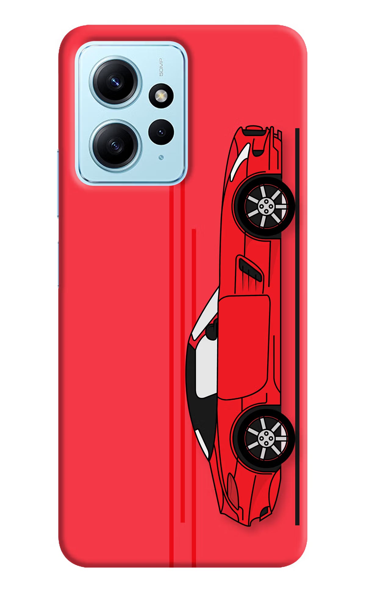 Red Velocity Redmi Note 12 4G Back Cover