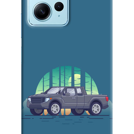 Retro Garage Vibe Redmi Note 12 4G Hard Case Back Cover by Casekaro