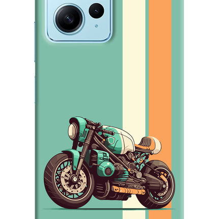Striped Moto Drift Redmi Note 12 4G Hard Case Back Cover by Casekaro