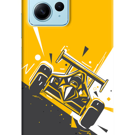 Track King Redmi Note 12 4G Hard Case Back Cover by Casekaro