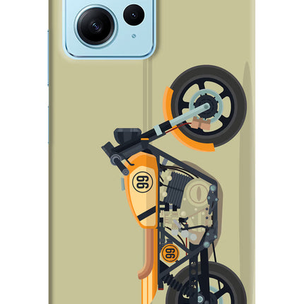 Vertical Speedster Redmi Note 12 4G Hard Case Back Cover by Casekaro