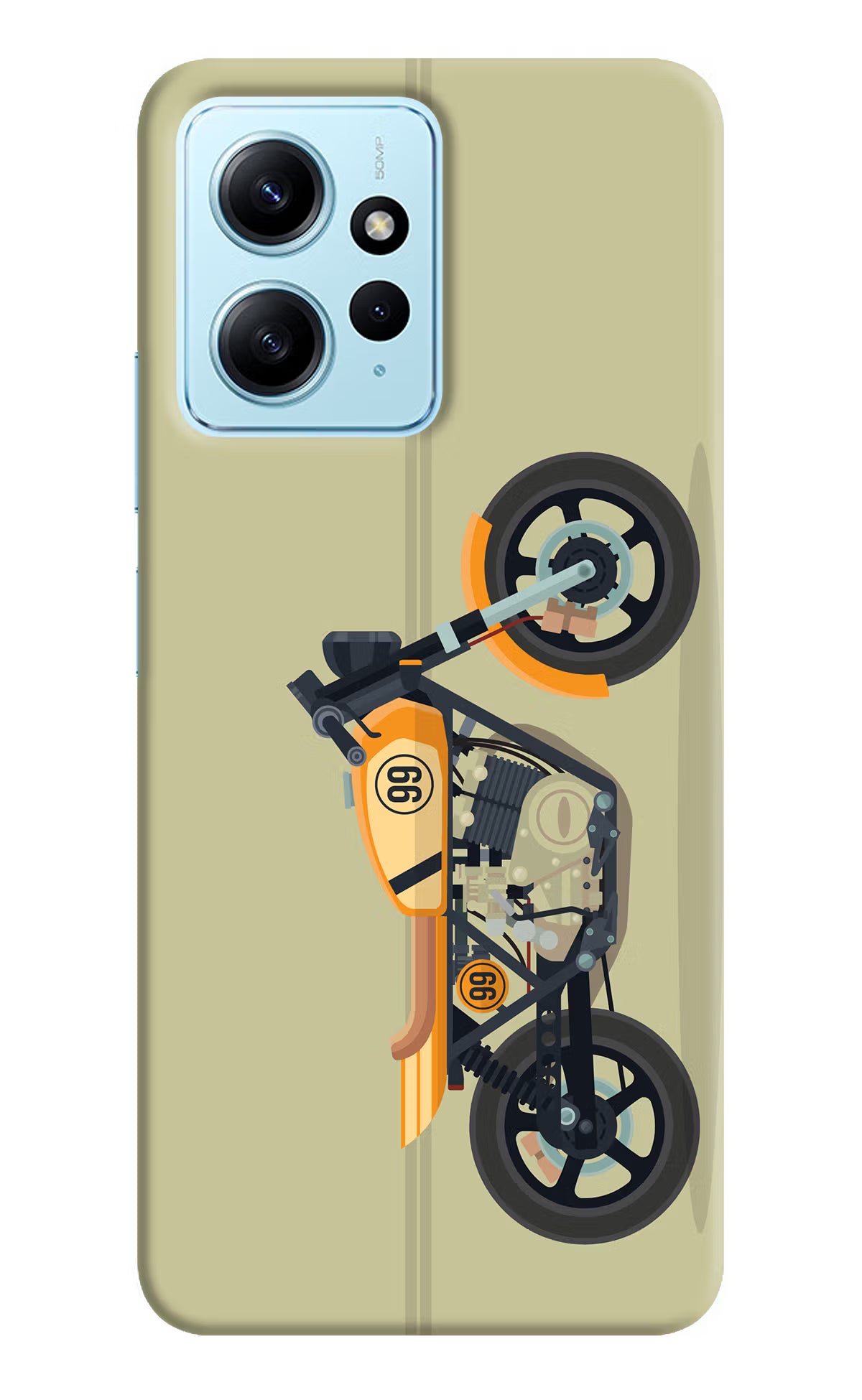 Vertical Speedster Redmi Note 12 4G Back Cover