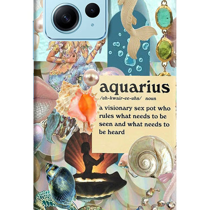 Aquarius Zodiac Redmi Note 12 4G Hard Case Back Cover by Casekaro