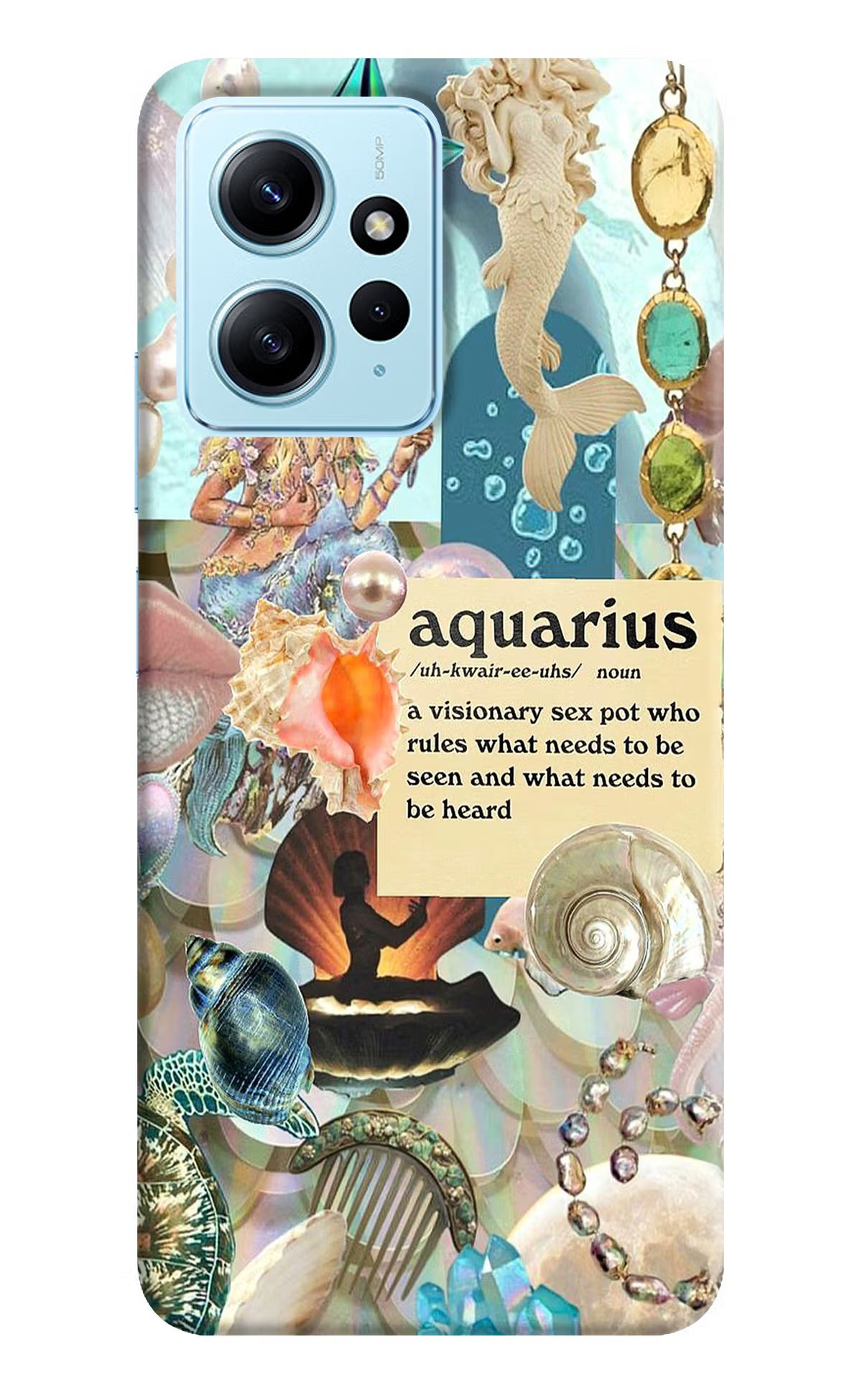 Aquarius Zodiac Redmi Note 12 4G Back Cover