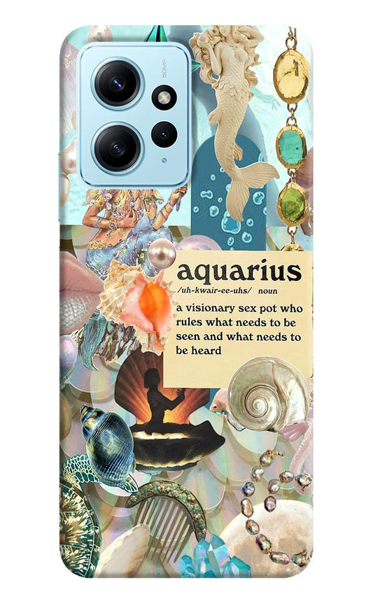 Aquarius Zodiac Redmi Note 12 4G Back Cover