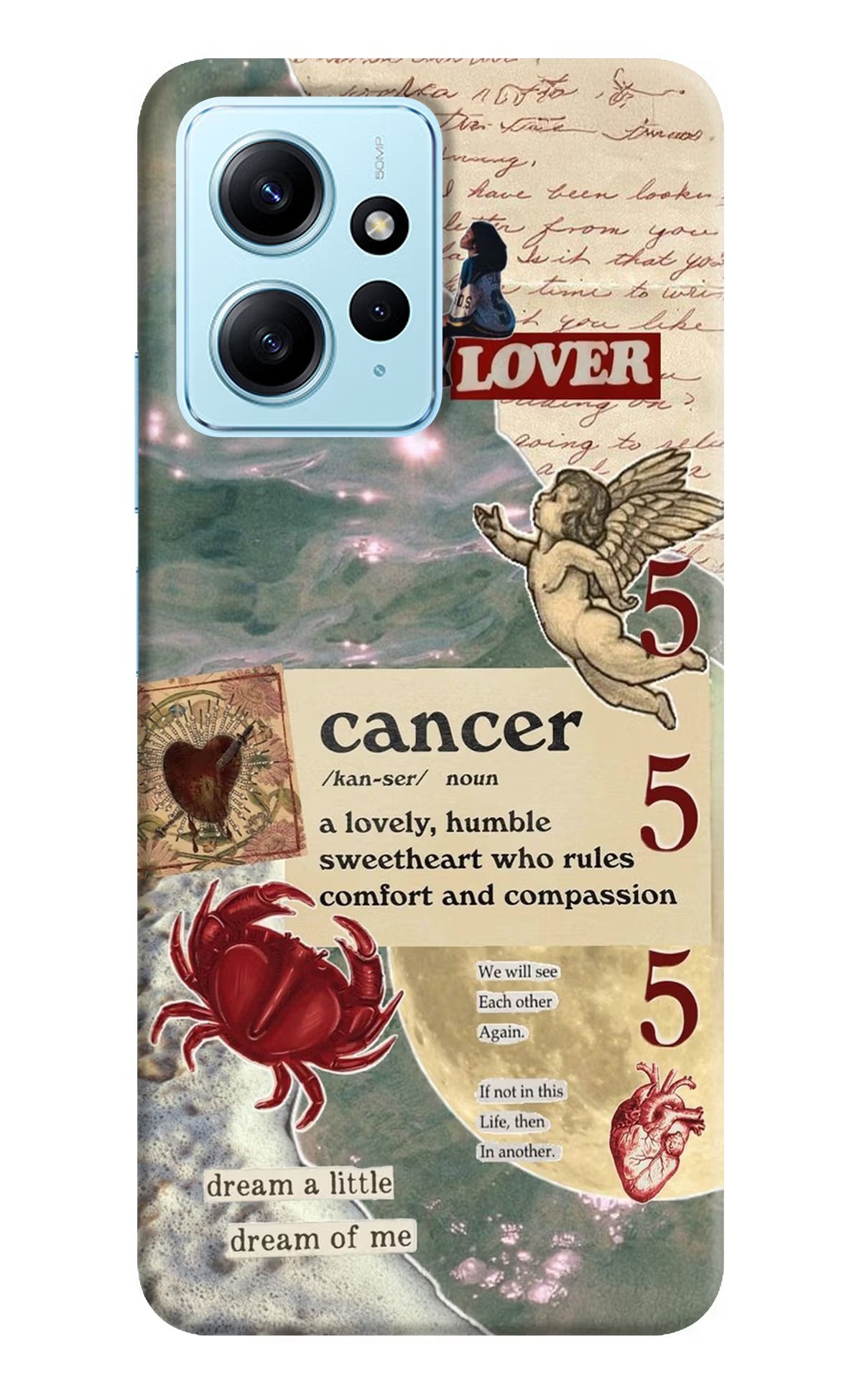 Cancer Zodiac Redmi Note 12 4G Back Cover