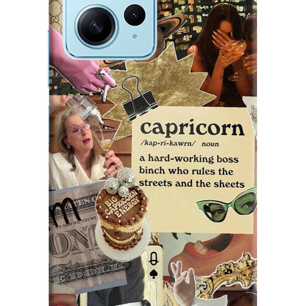 Capricorn Zodiac Redmi Note 12 4G Hard Case Back Cover by Casekaro