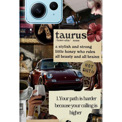 Taurus Zodiac Redmi Note 12 4G Hard Case Back Cover by Casekaro