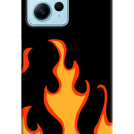 Fired Up – Black Redmi Note 12 4G Hard Case Back Cover by Casekaro