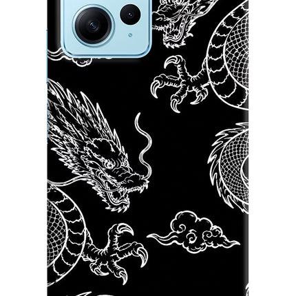 Twin Dragons Redmi Note 12 4G Hard Case Back Cover by Casekaro