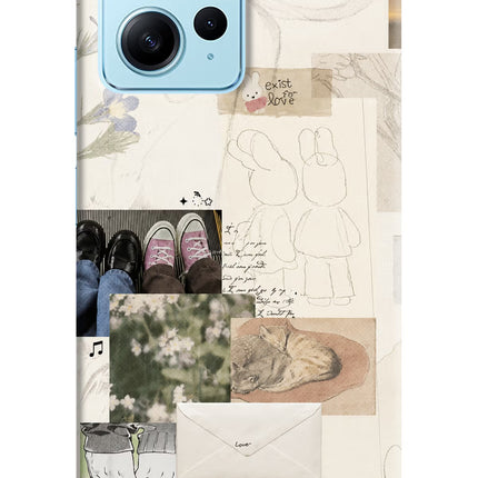 Soft Aesthetic Redmi Note 12 4G Hard Case Back Cover by Casekaro