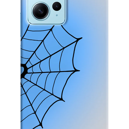Blue Web Redmi Note 12 4G Hard Case Back Cover by Casekaro