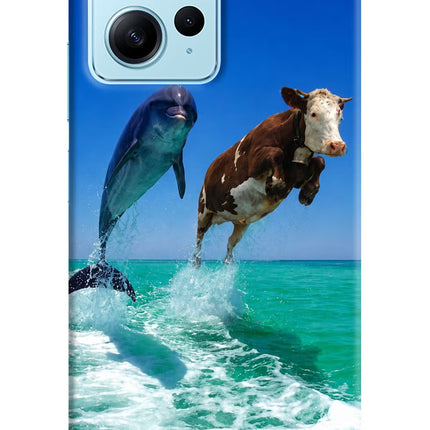 Dolphin vs Cow Redmi Note 12 4G Hard Case Back Cover by Casekaro