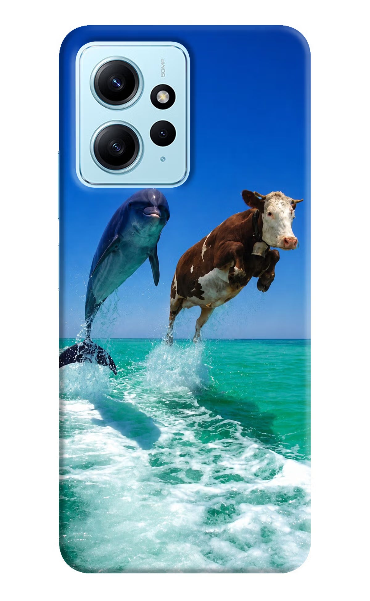 Dolphin vs Cow Redmi Note 12 4G Back Cover