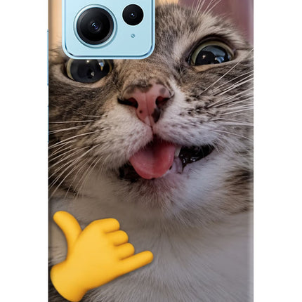 Silly Cat Call Redmi Note 12 4G Hard Case Back Cover by Casekaro