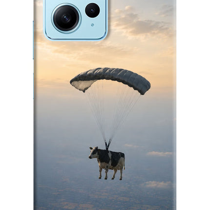 Skydiving Cow Redmi Note 12 4G Hard Case Back Cover by Casekaro