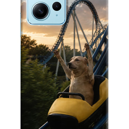 Rollercoaster Dog Redmi Note 12 4G Hard Case Back Cover by Casekaro