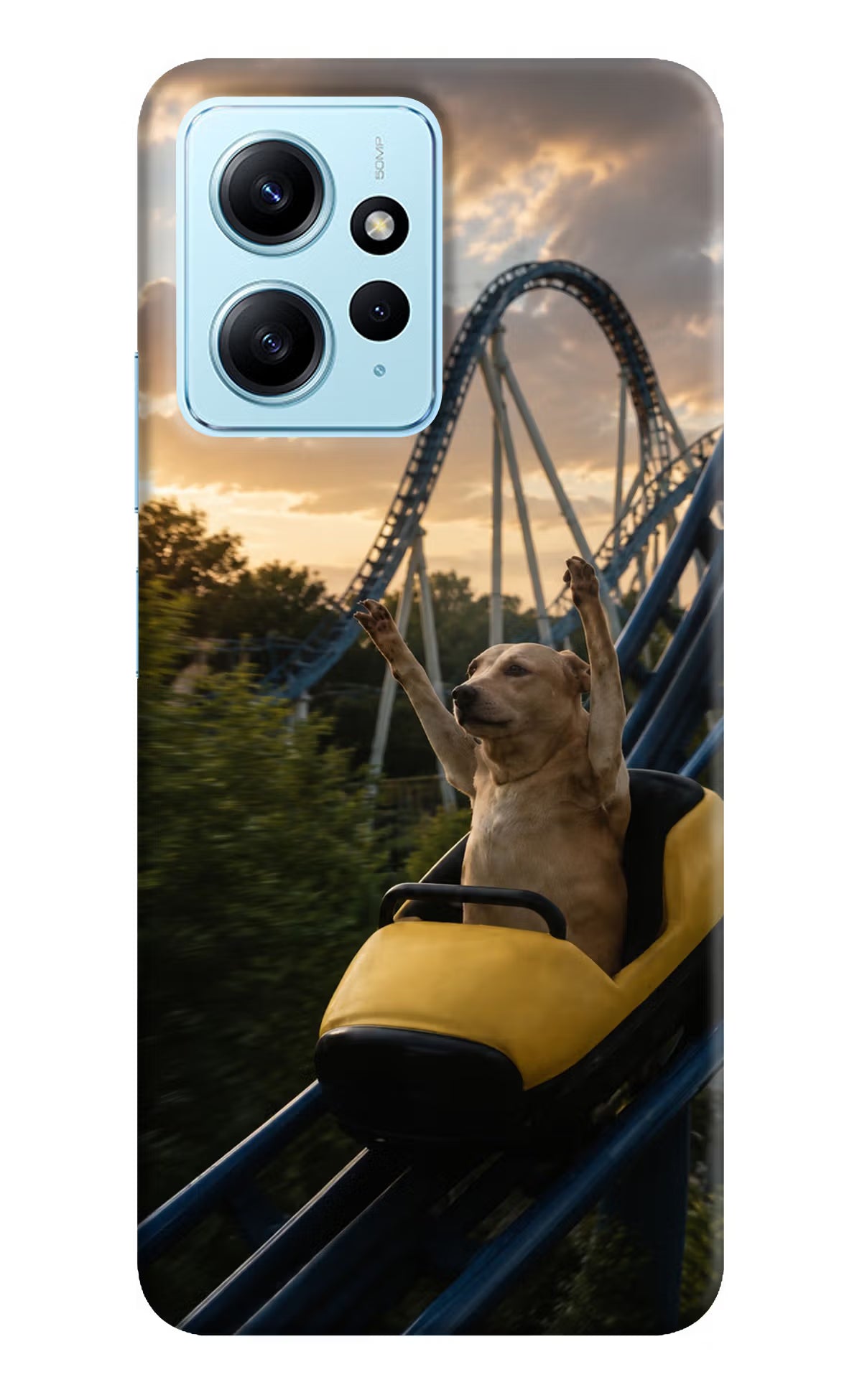 Rollercoaster Dog Redmi Note 12 4G Back Cover