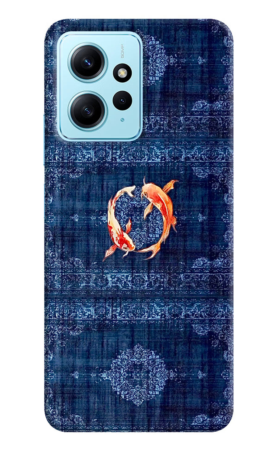 Koi Blue Redmi Note 12 4G Back Cover, Hard case