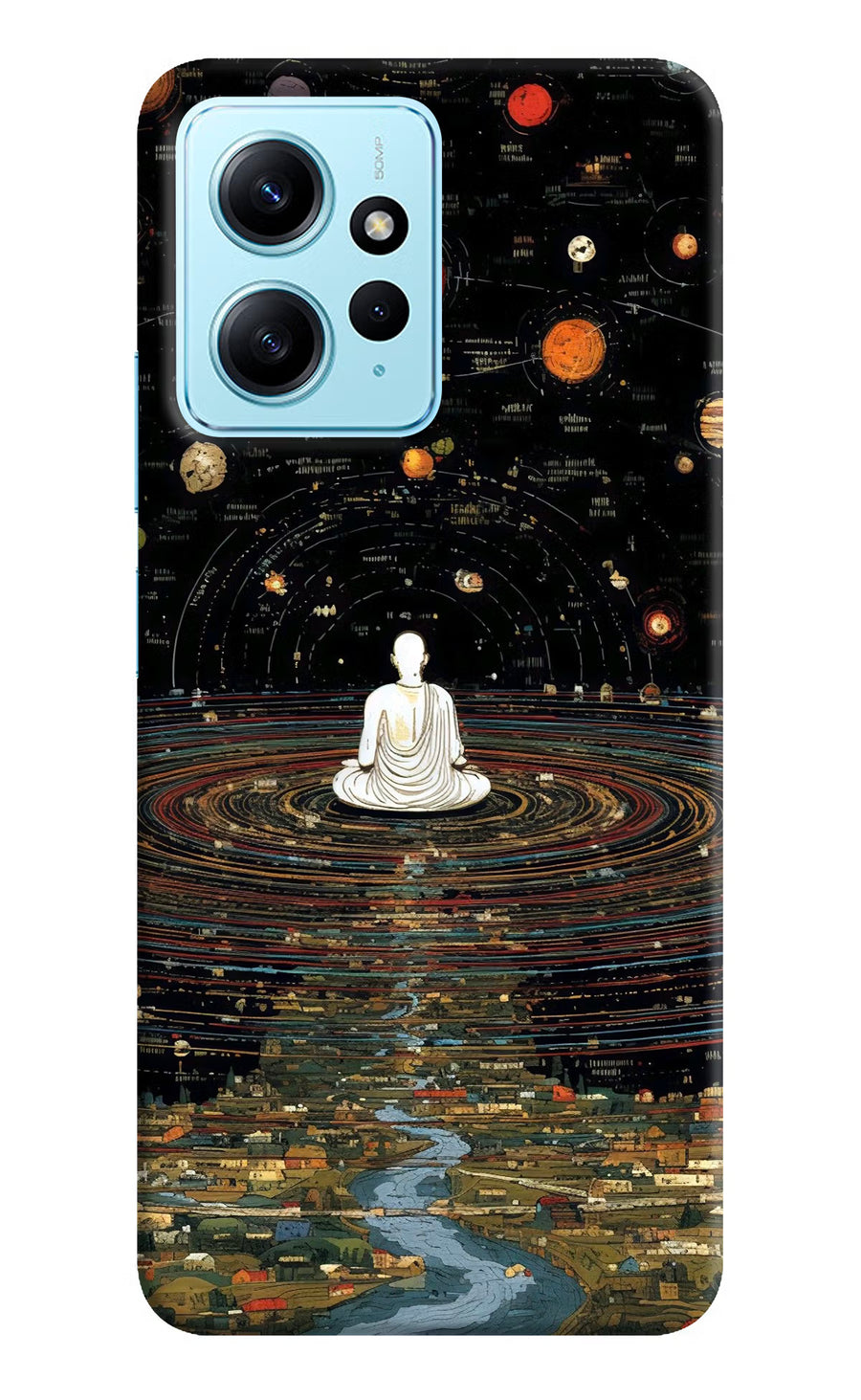 Space Monk Redmi Note 12 4G Back Cover, Hard case