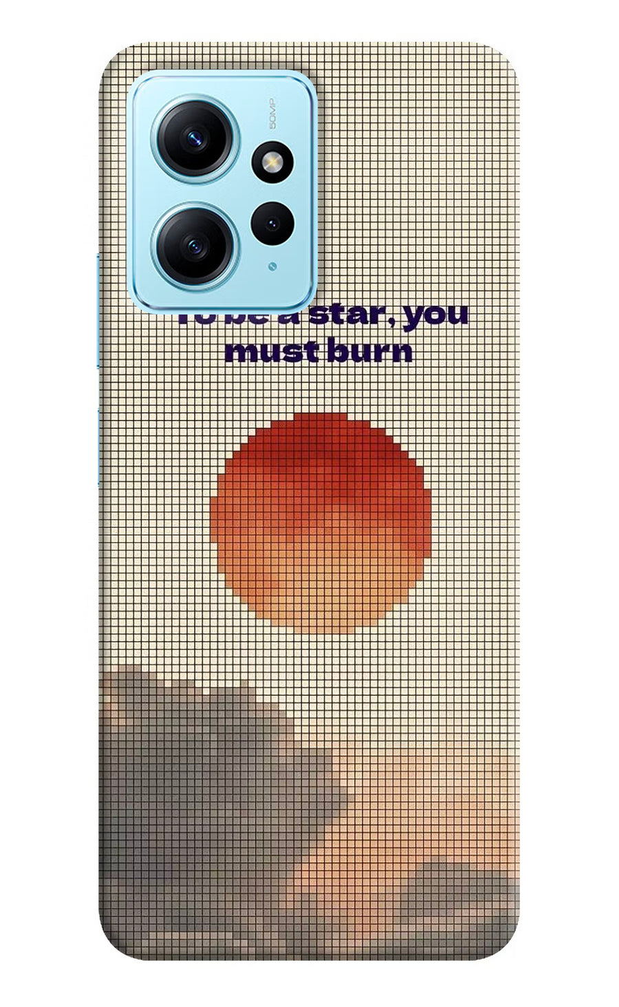 Pixel Sun Redmi Note 12 4G Back Cover, Hard case