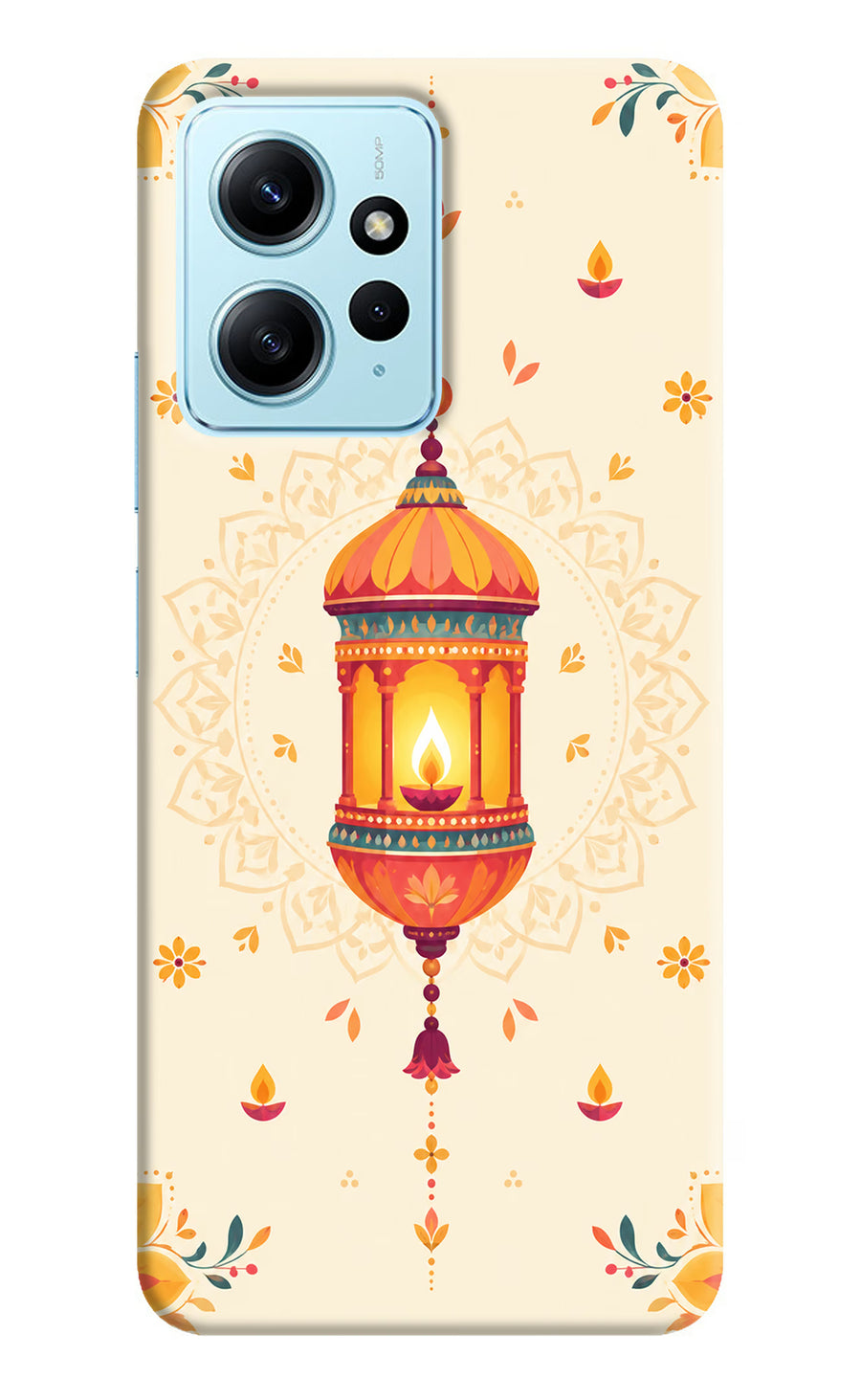 Golden Lantern Redmi Note 12 4G Back Cover, Hard case