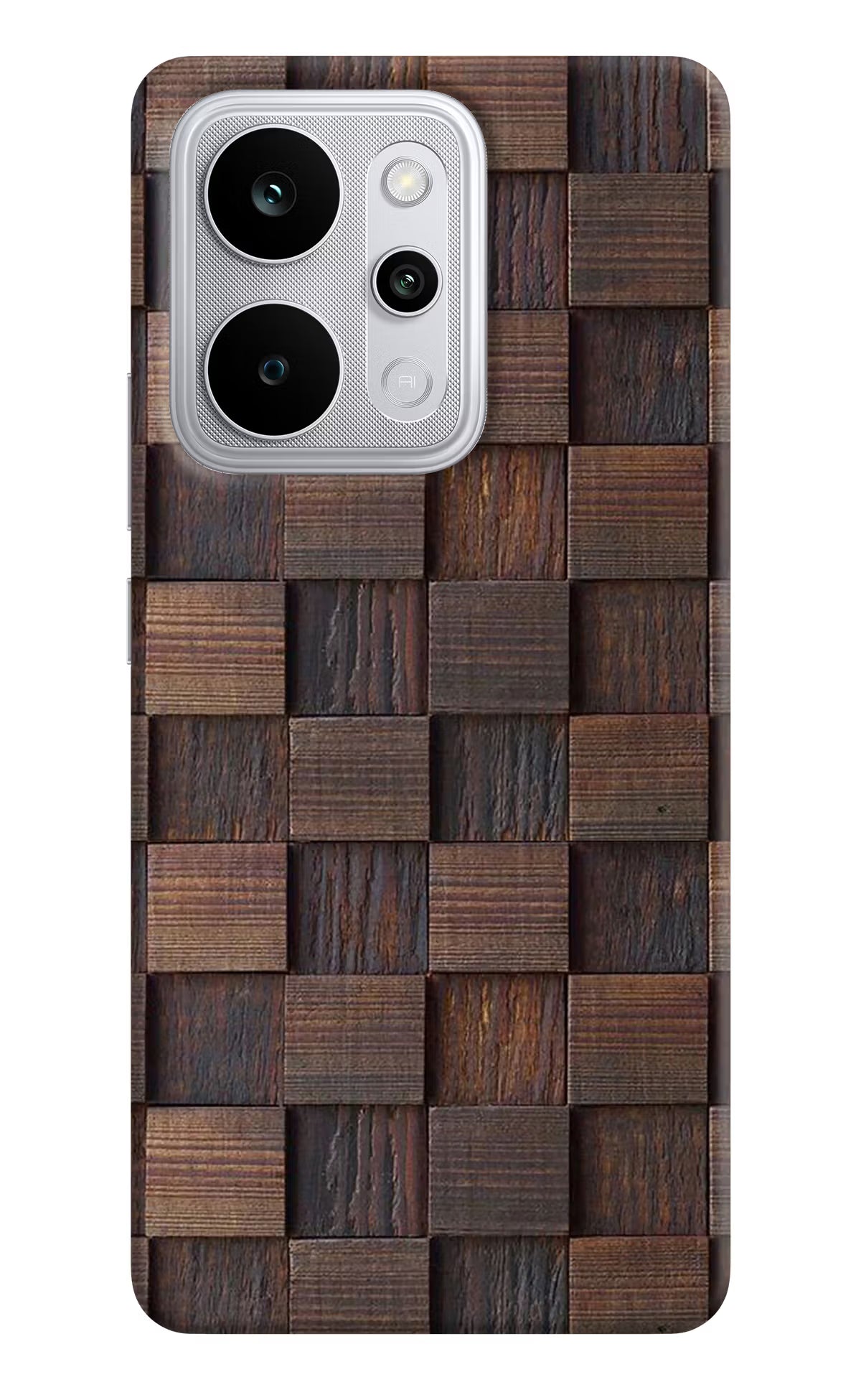 Wooden Cube Design Realme P4 Power 5G Back Cover