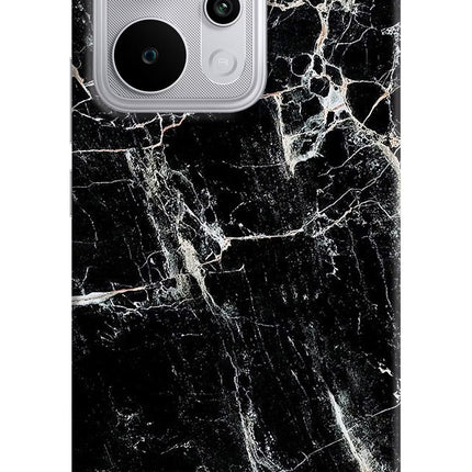 Black Marble Texture Realme P4 Power 5G Hard Case Back Cover by Casekaro