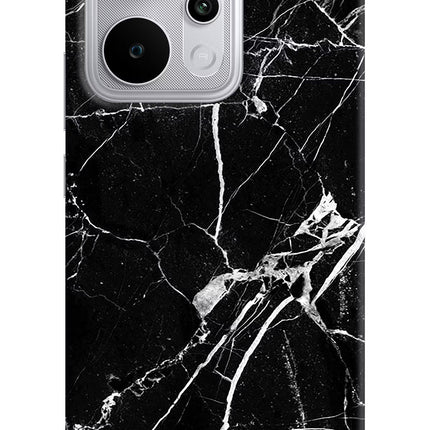 Black Marble Pattern Realme P4 Power 5G Hard Case Back Cover by Casekaro