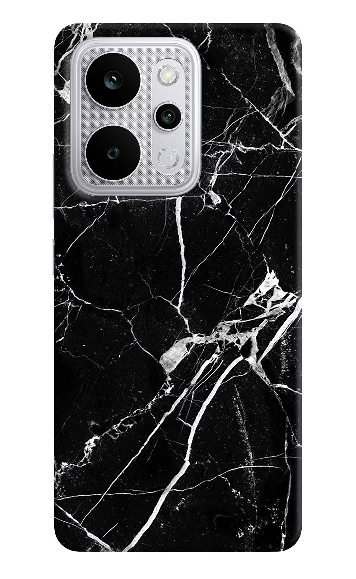 Black Marble Pattern Realme P4 Power 5G Back Cover