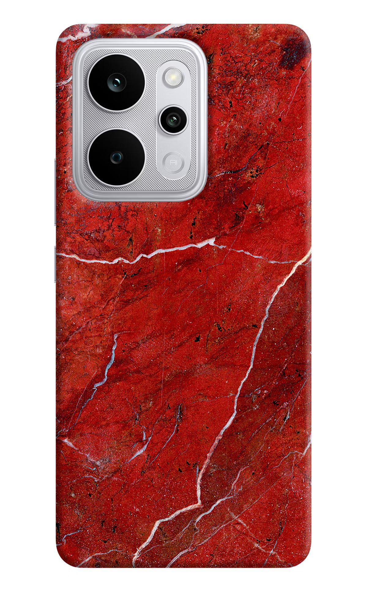 Red Marble Design Realme P4 Power 5G Back Cover