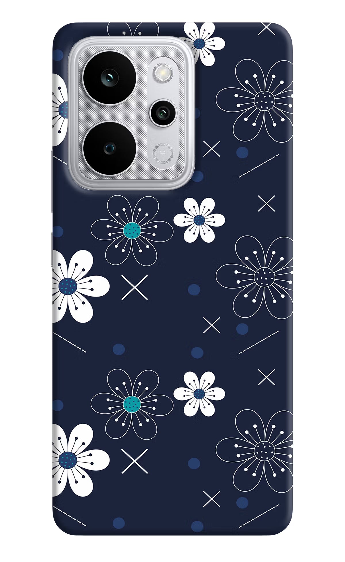 Flowers Realme P4 Power 5G Back Cover