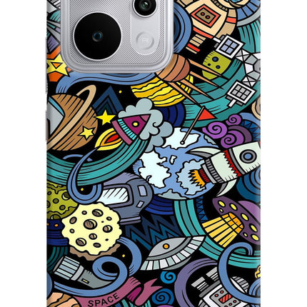 Space Abstract Realme P4 Power 5G Hard Case Back Cover by Casekaro