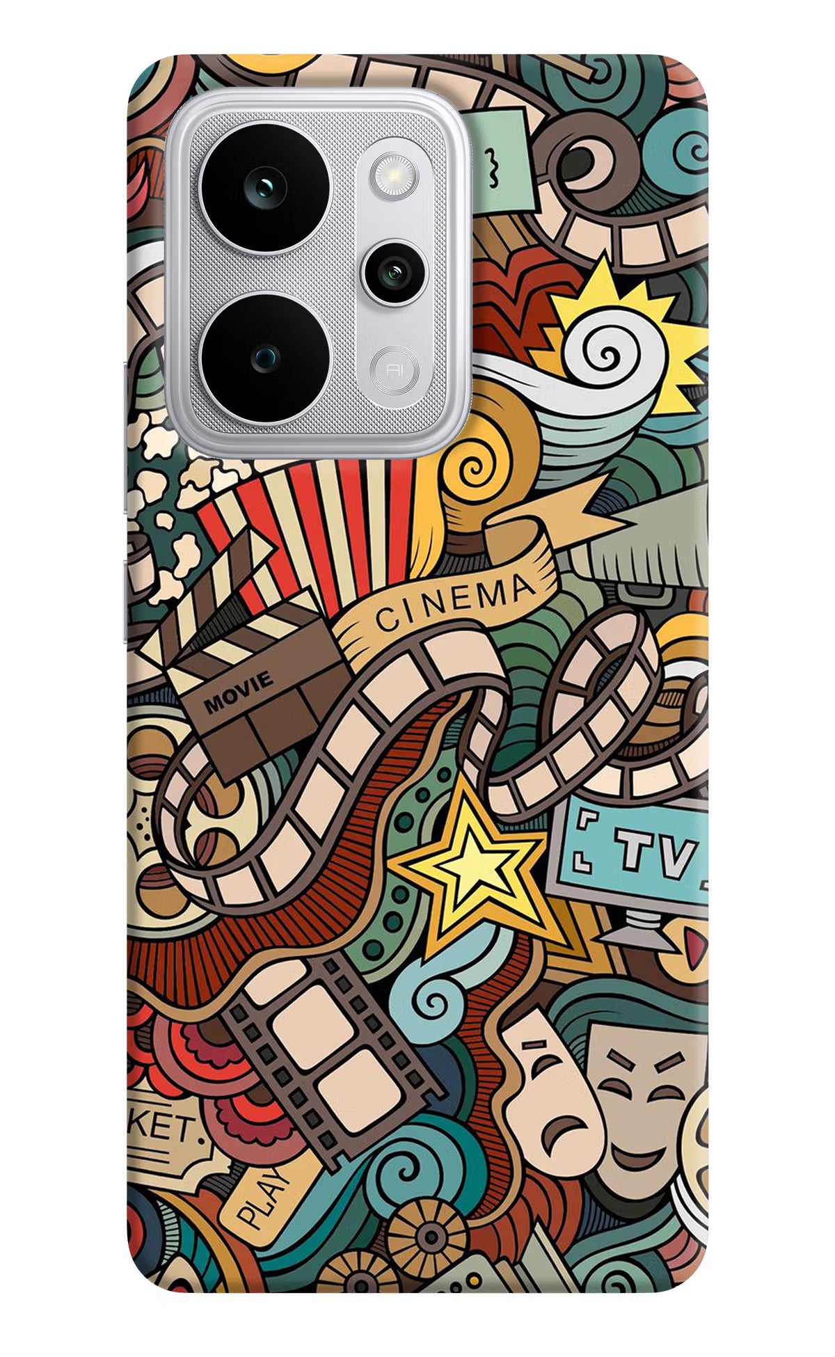 Cinema Abstract Realme P4 Power 5G Back Cover