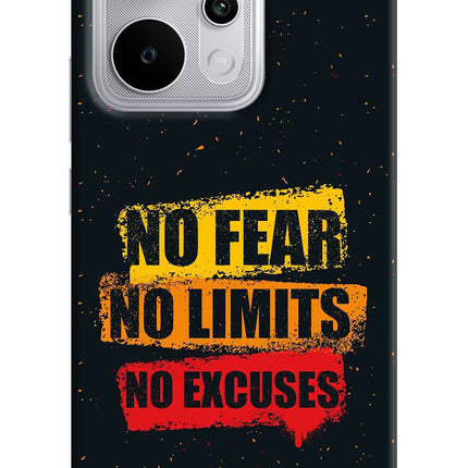 No Fear No Limits No Excuse Realme P4 Power 5G Hard Case Back Cover by Casekaro