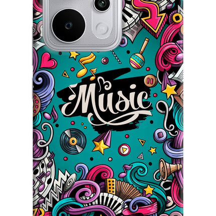 Music Graffiti Realme P4 Power 5G Hard Case Back Cover by Casekaro