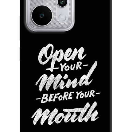 Open Your Mind Before Your Mouth Realme P4 Power 5G Hard Case Back Cover by Casekaro