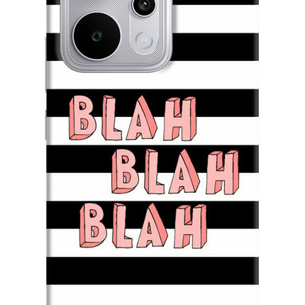 Blah Blah Blah Realme P4 Power 5G Hard Case Back Cover by Casekaro