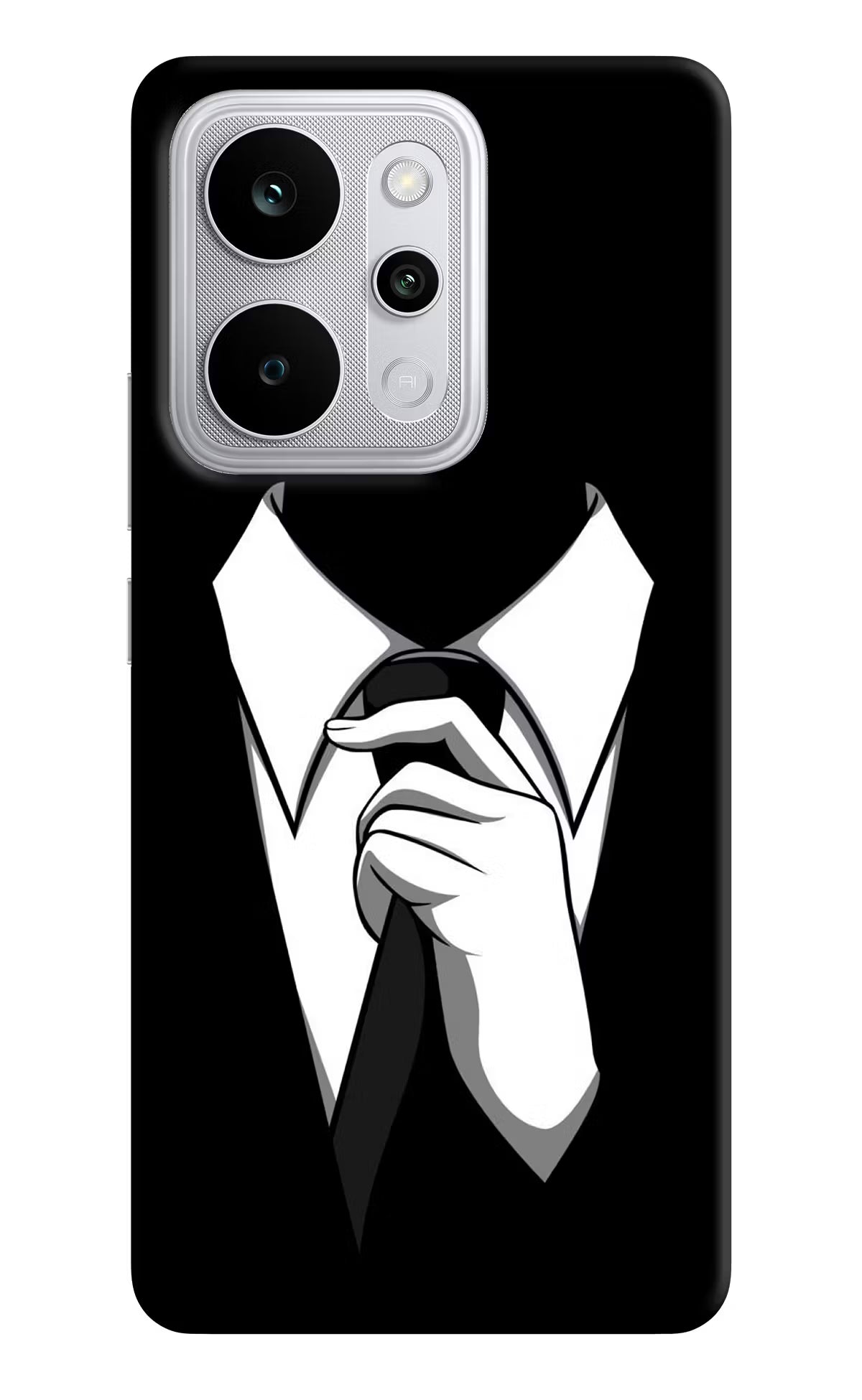 Black Tie Realme P4 Power 5G Back Cover