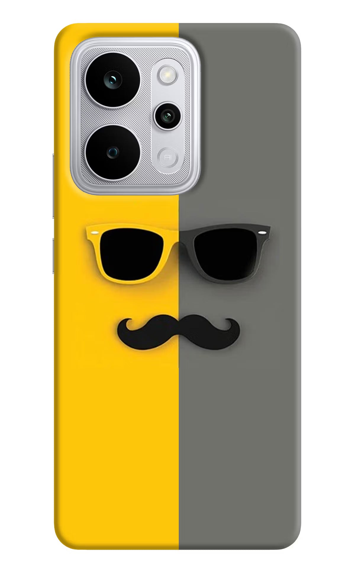 Sunglasses with Mustache Realme P4 Power 5G Back Cover
